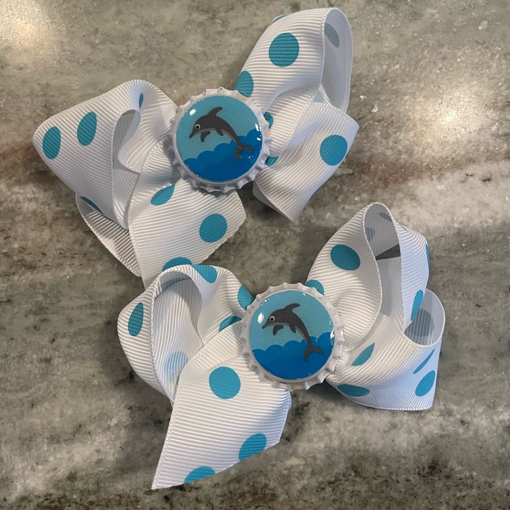 Dolphin 🐬 Bows Set of 2